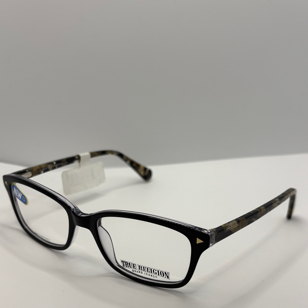 True Religion Eyeglasses Frames T026 LT24220419 51-17-135 Black tortoise